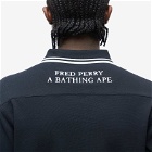 Fred Perry x BAPE Camo Polo Shirt in Black