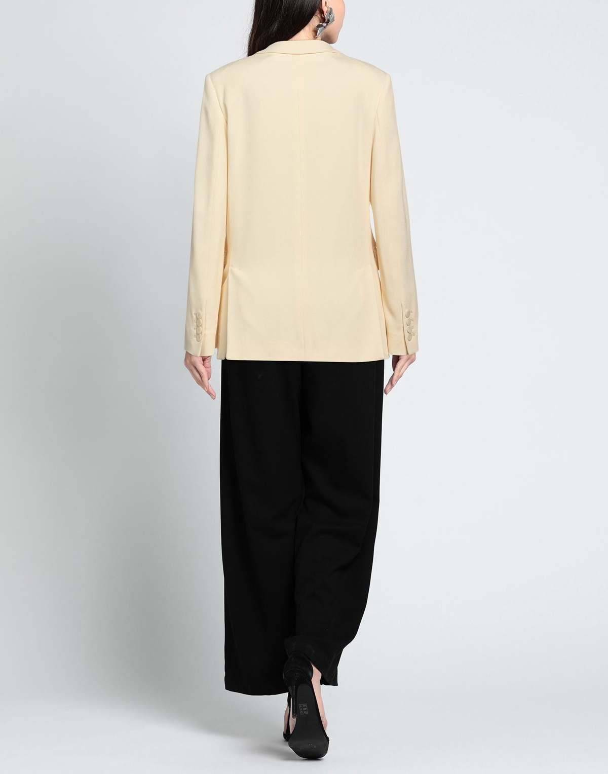 Gentryportofino Womens Blazer Cream