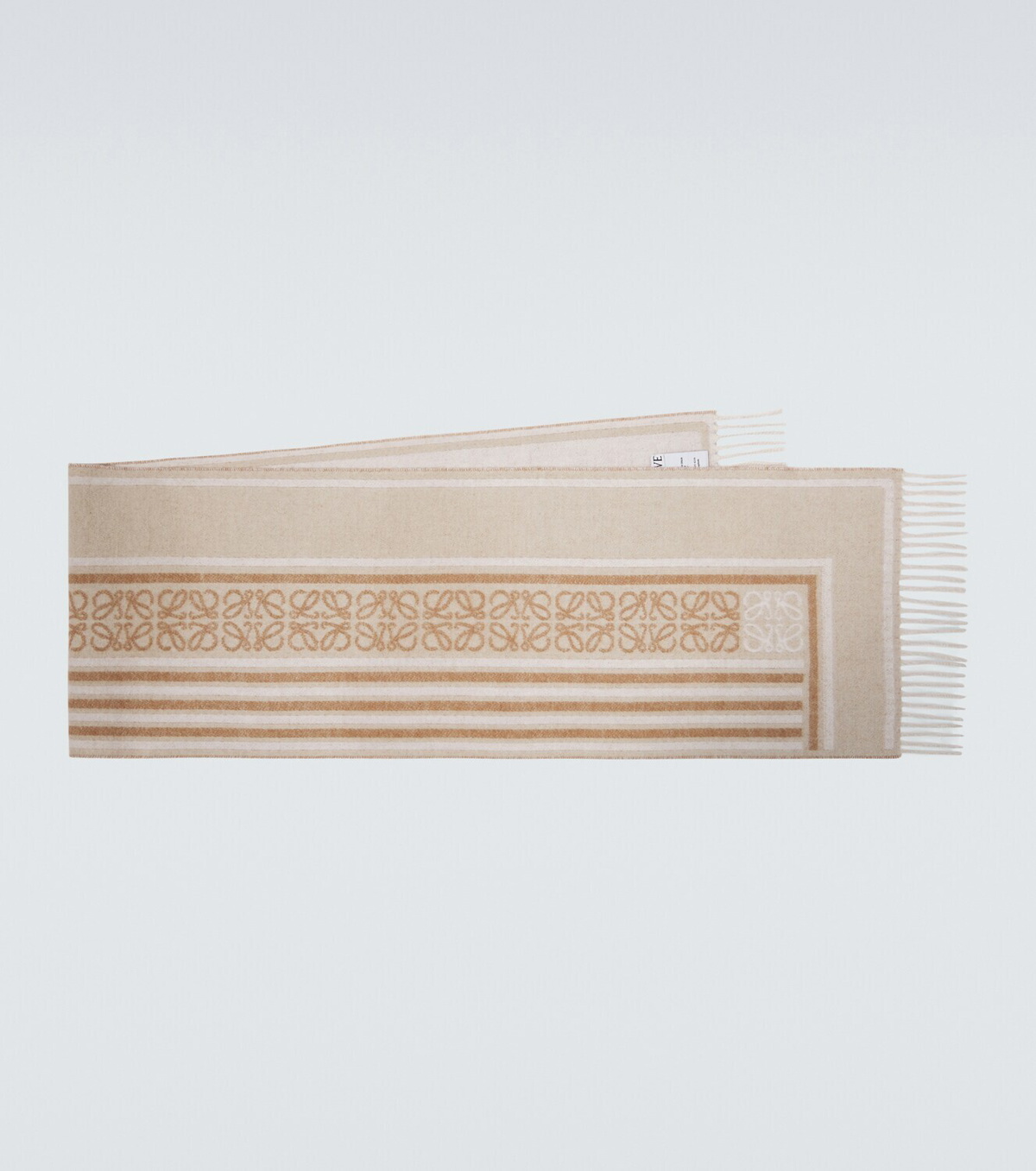 Loewe Anagram wool and cashmere jacquard scarf