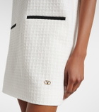 Valentino Cotton tweed minidress
