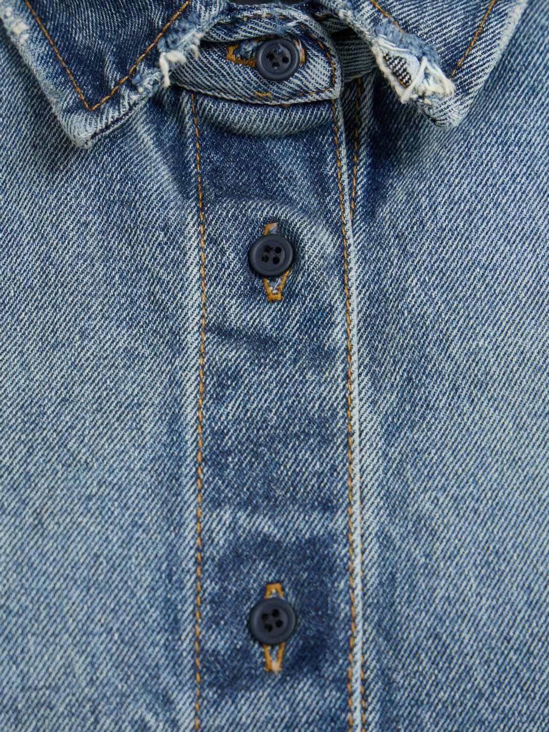 ANNAGRETA Luce Medium Wash Denim Shirt
