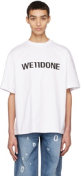 We11done White Printed T-Shirt