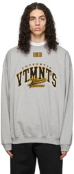 VTMNTS Grey & Gold College Sweatshirt