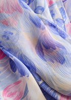 Rixo Hayley Printed Scarf-effect Midi Dress Lilac