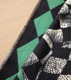 Fornasetti Argyle wool blanket