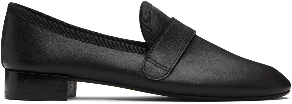 Repetto Black Michael Rubber-Sole Loafers