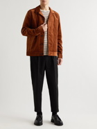 Mr P. - Camp-Collar Cotton-Corduroy Jacket - Orange