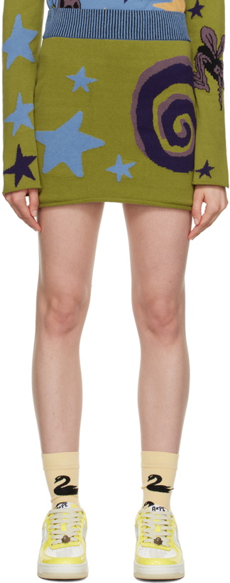 Photo: Brain Dead Green Buggin' Out Miniskirt