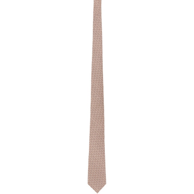 Photo: Burberry Pink Silk Monogram Classic Cut Tie