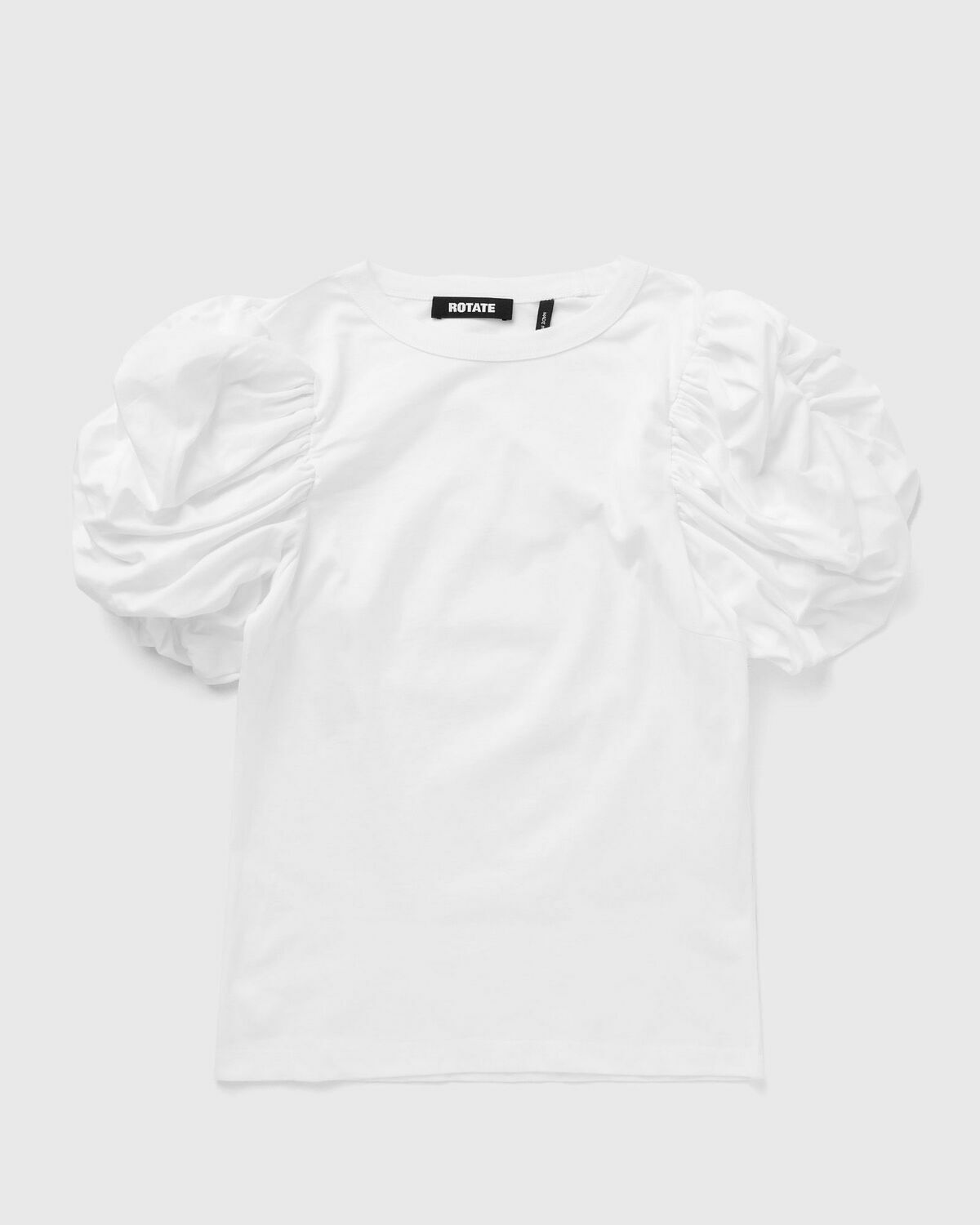 ROTATE Birger Christensen PUFF SLEEVE TEE White Womens Shortsleefe