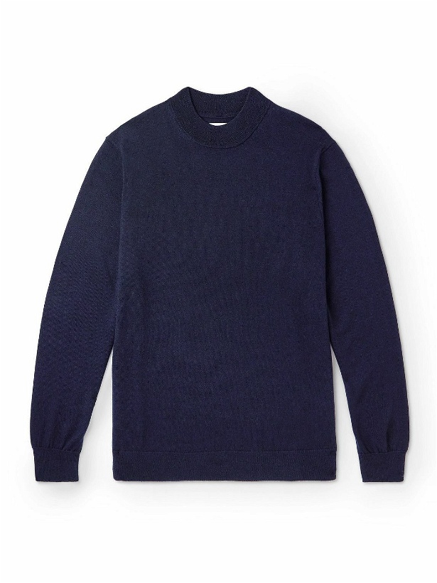 Photo: NN07 - Martin 6605 Wool Sweater - Blue