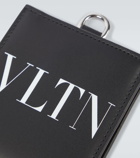 Valentino Garavani VLTN leather wallet on strap