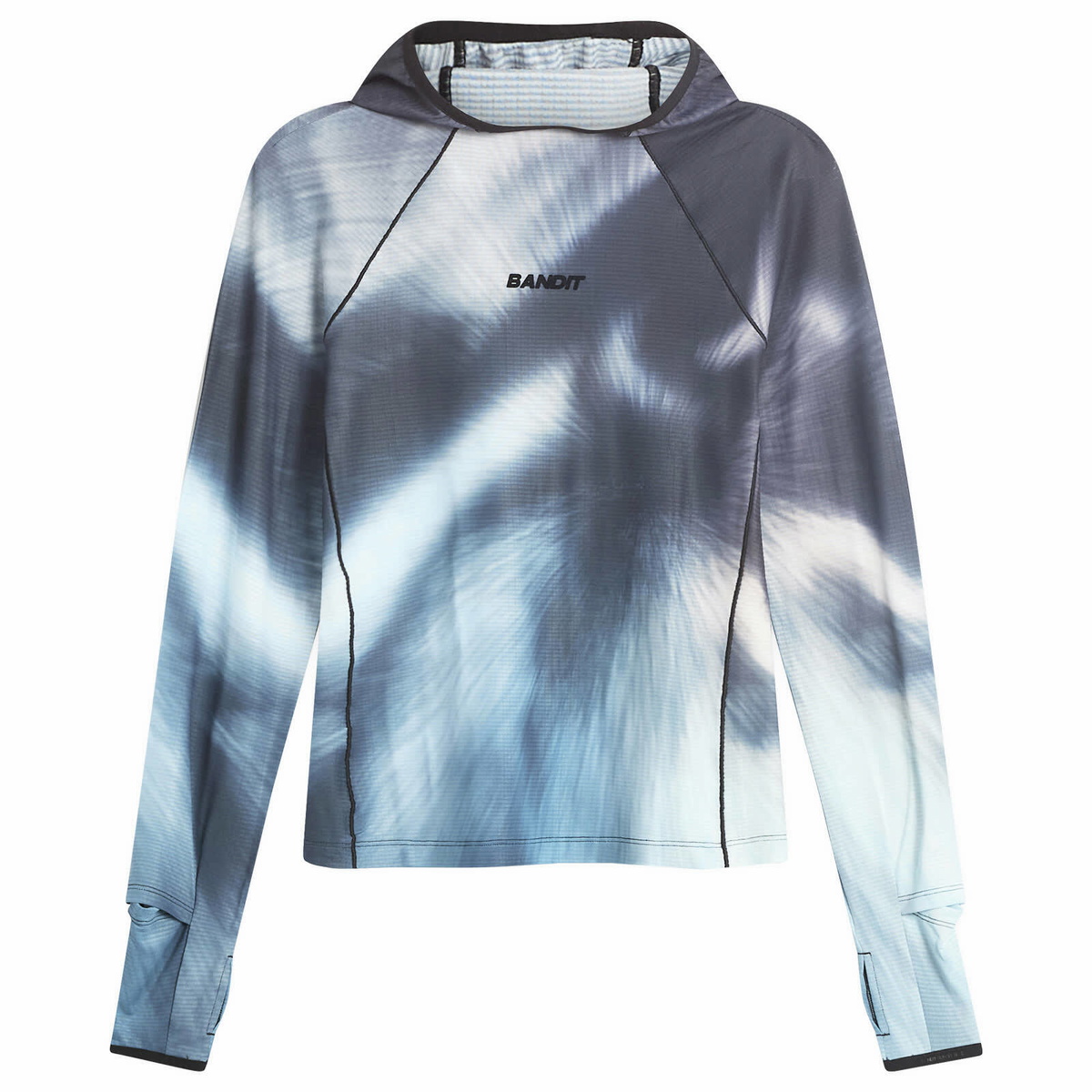 Bandit Women's Aura Grid Performance Hooded Performance Long in Storm Multi