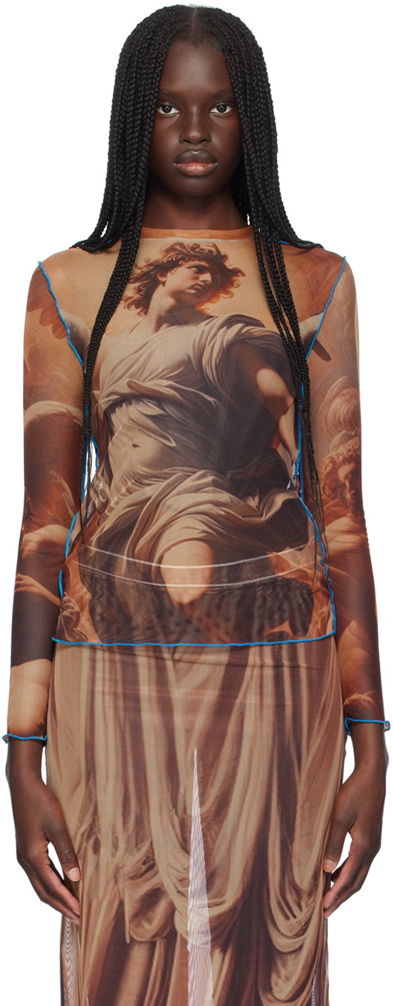 Rokh Multicolor Renaissance Mask Long Sleeve T-Shirt
