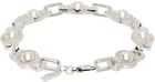 Hatton Labs SSENSE Exclusive Silver Pearl Romeo Link Bracelet