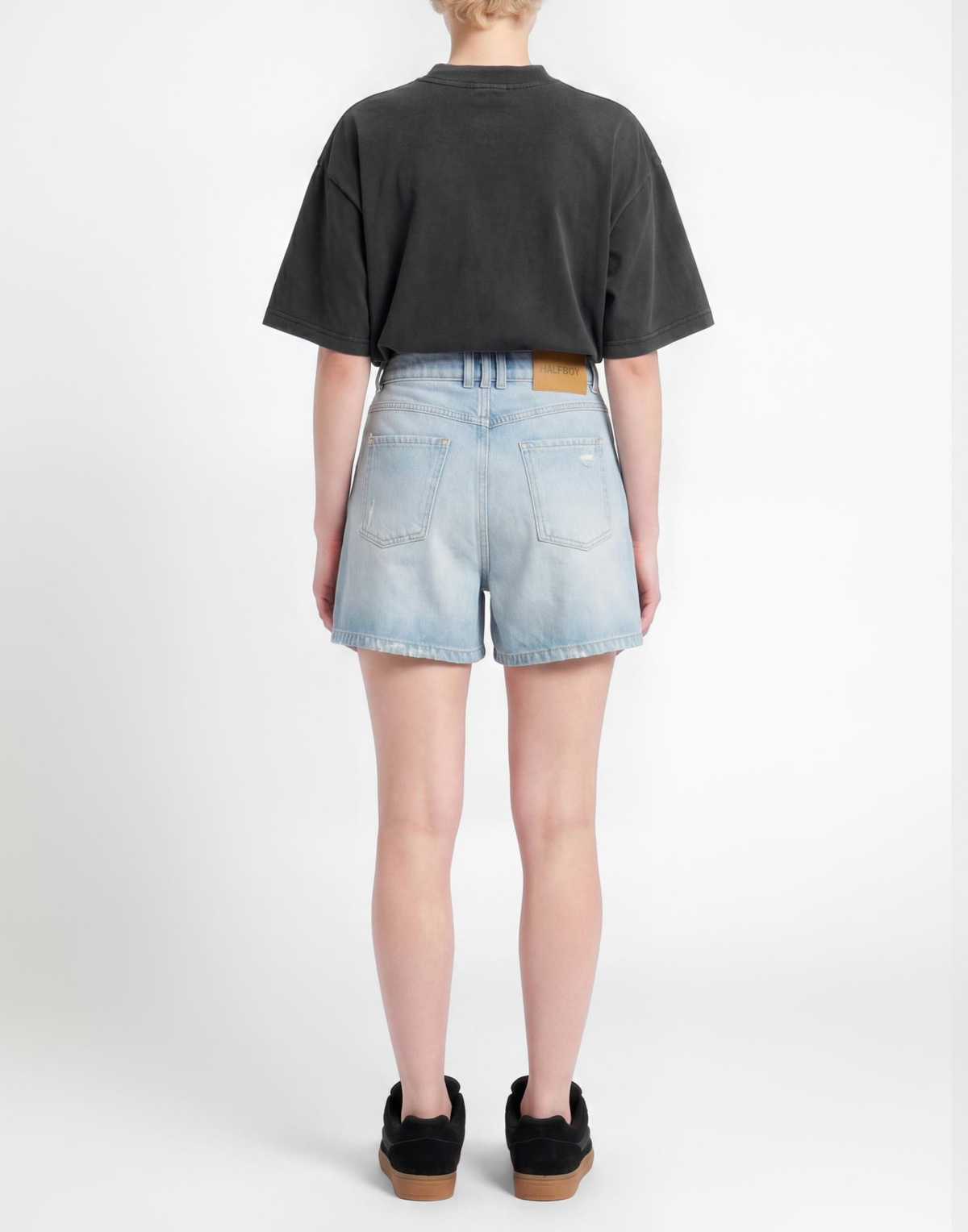 Halfboy Womens Denim shorts in Blue
