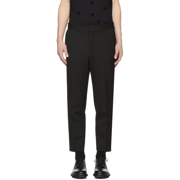 Photo: McQ Alexander McQueen Black Doherty Zip Trousers 