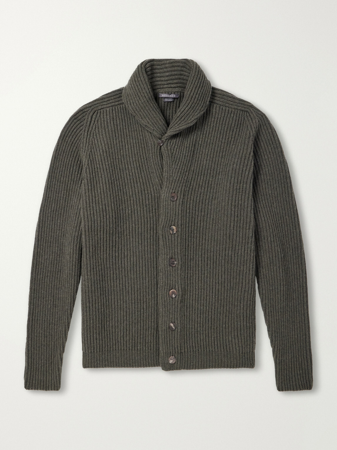 Begg & Co - Yacht Cashmere Cardigan - Green