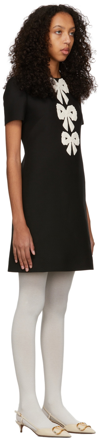 Valentino Black & Off-White Bow Dress Valentino