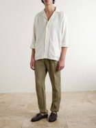 Boglioli - Tapered Linen Trousers - Green