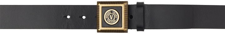 Photo: Versace Jeans Couture Black V-Emblem Belt