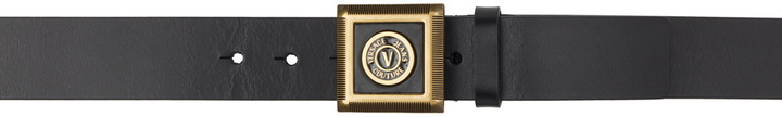 Photo: Versace Jeans Couture Black V-Emblem Belt