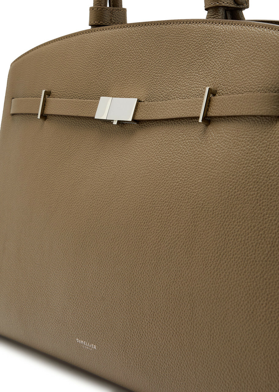 Demellier The Hudson Grained Leather top Handle bag - Taupe - One Size
