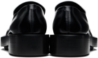 Jil Sander Black & White Leather Loafers