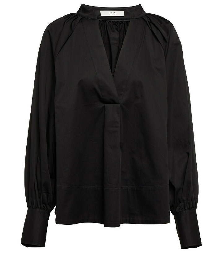 Photo: CO - Oversized V-neck cotton blouse