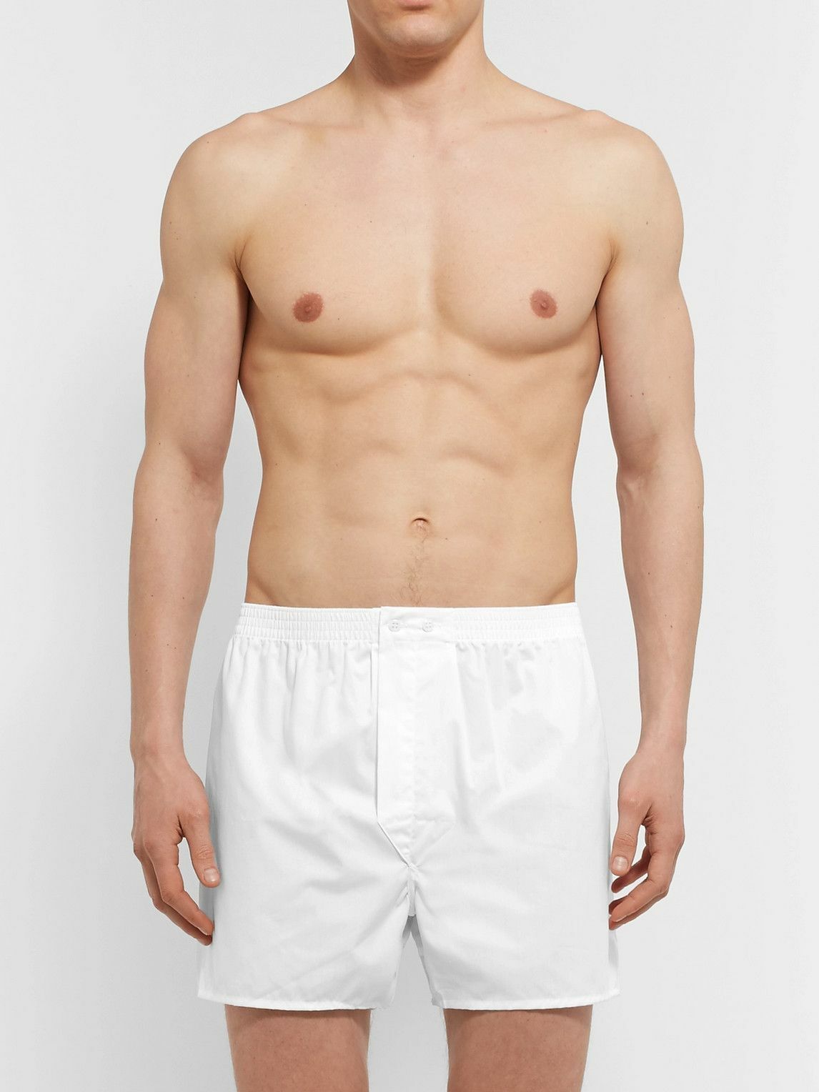 Derek Rose - Cotton Boxer Shorts - White