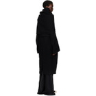Rick Owens Black Tower Dagger Robe Coat