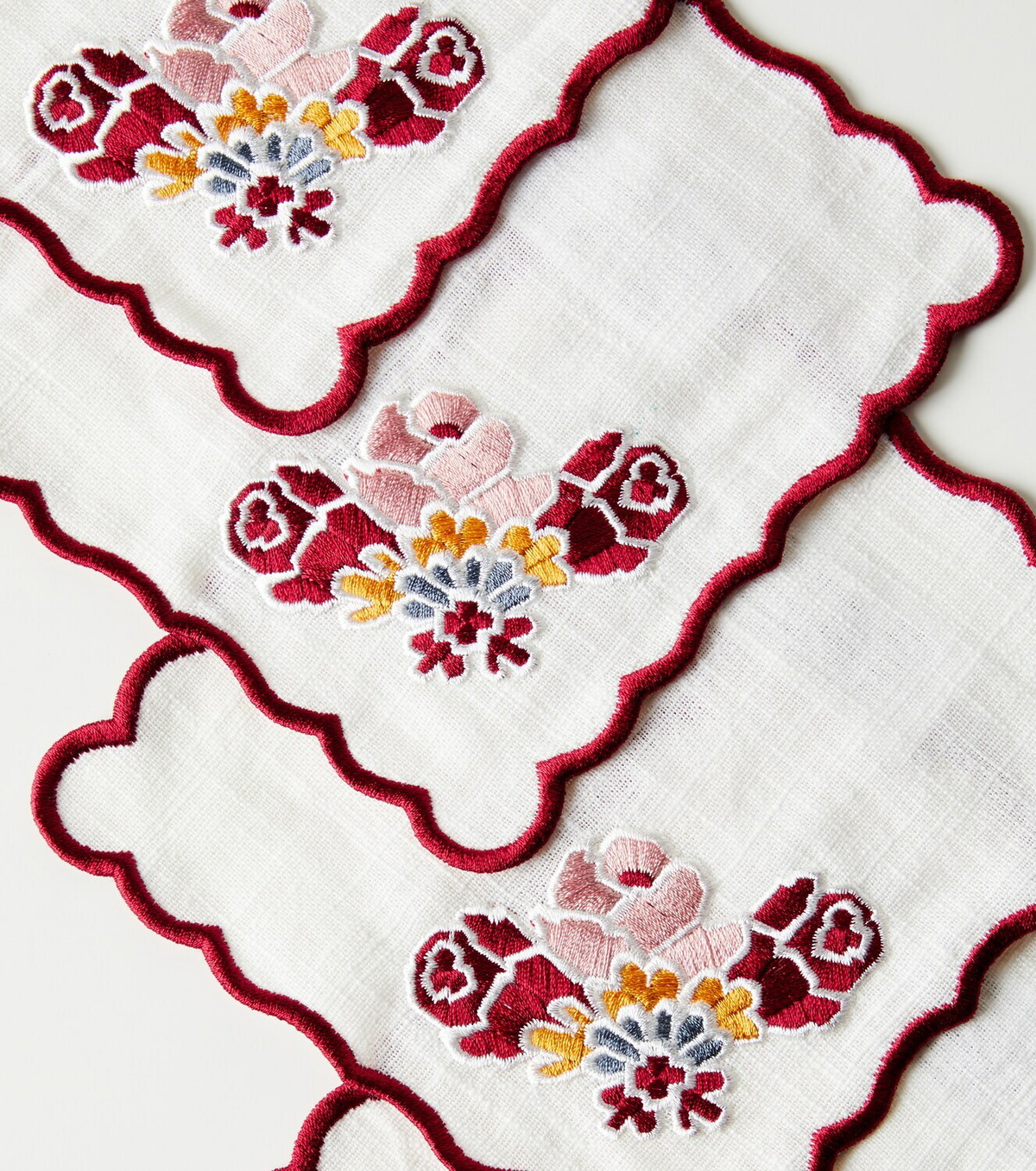 Cabana Lea set of 4 linen and cotton napkins