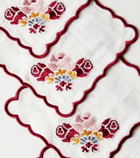 Cabana Lea set of 4 linen and cotton napkins