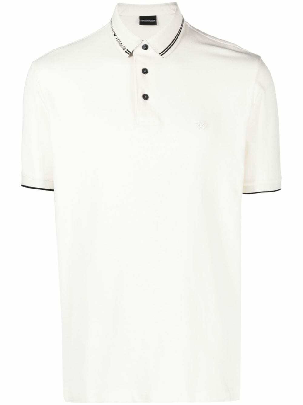 Photo: EMPORIO ARMANI - Logo Cotton Polo Shirt