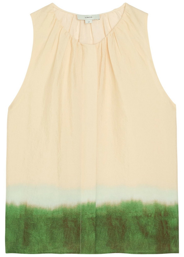 Photo: Vince Dip-dye Woven top Cream