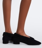 Aeyde Delia shearling-lined suede ballet flats
