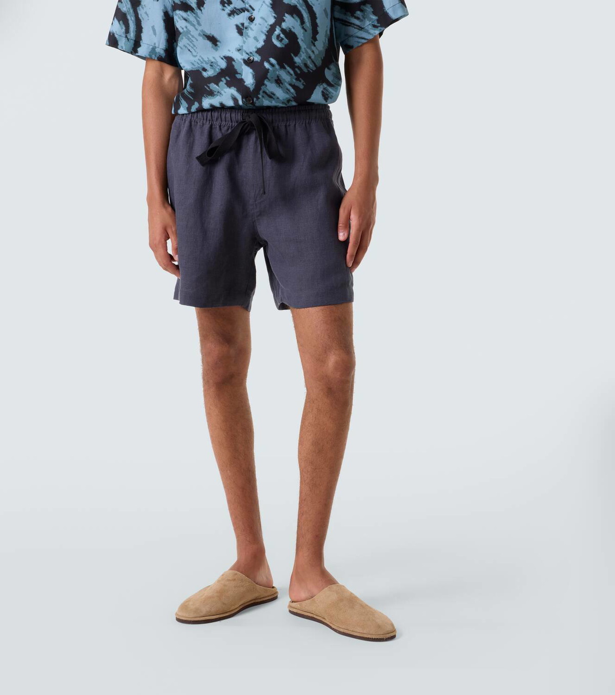 Commas Linen shorts