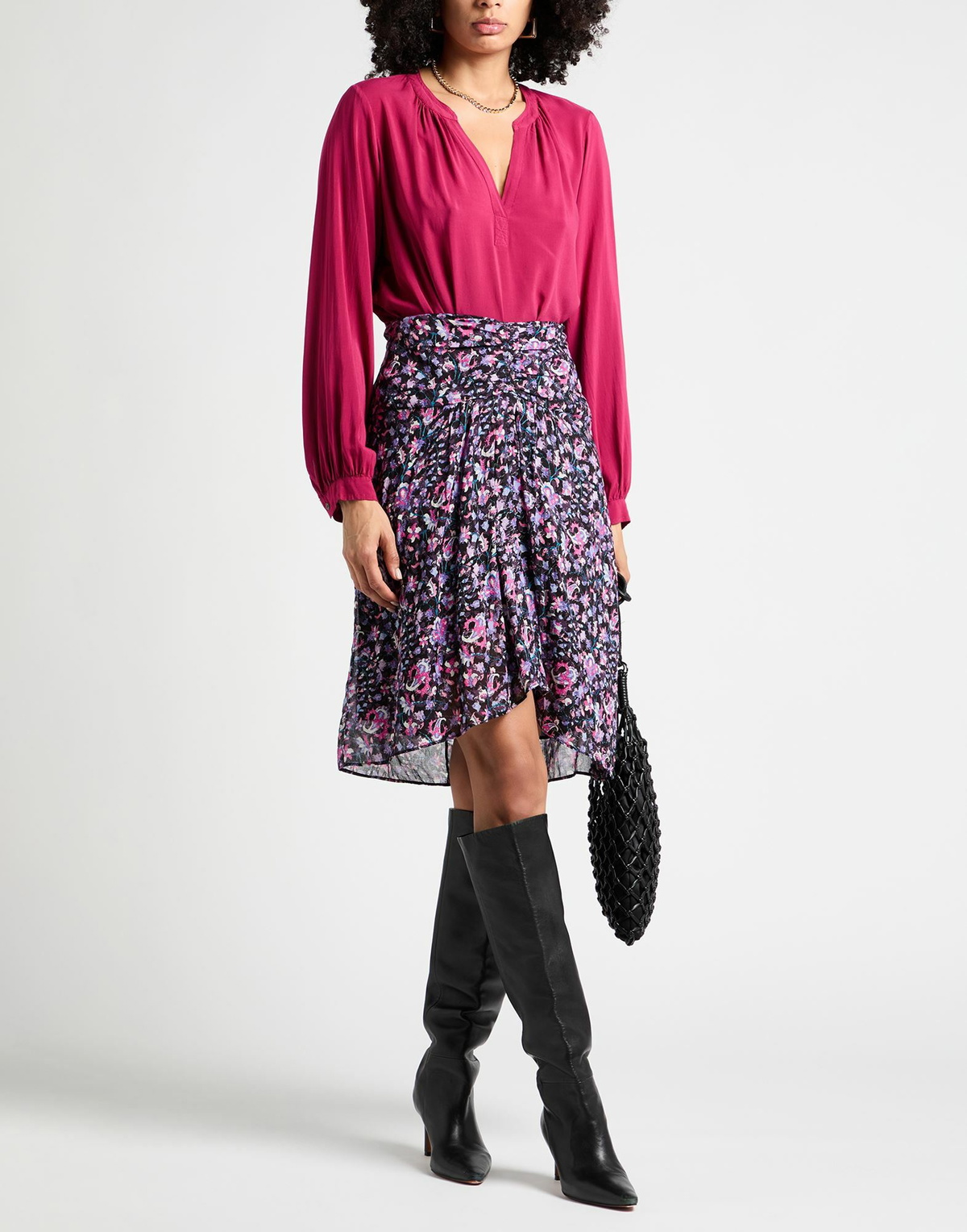 Marant Étoile Womens Midi skirt in Black