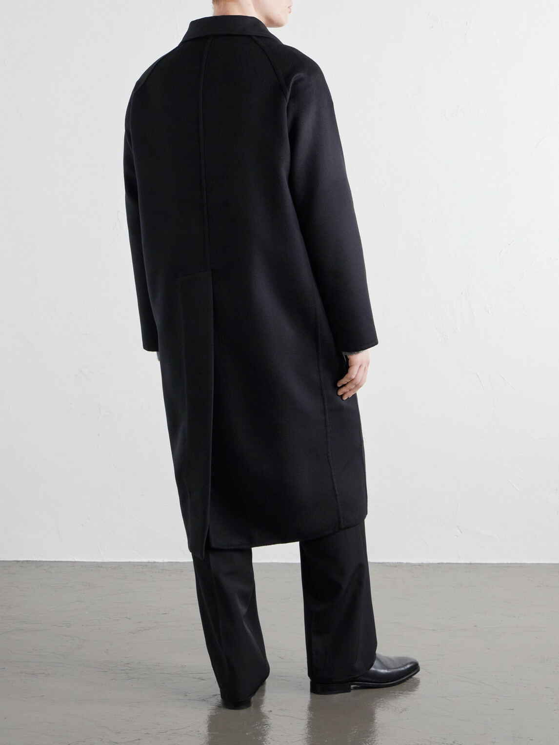 Stòffa - Brushed Wool-Twill Coat - Black