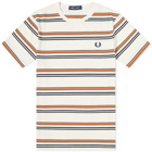 Fred Perry Authentic Men's Fine Stripe T-Shirt in Ecru
