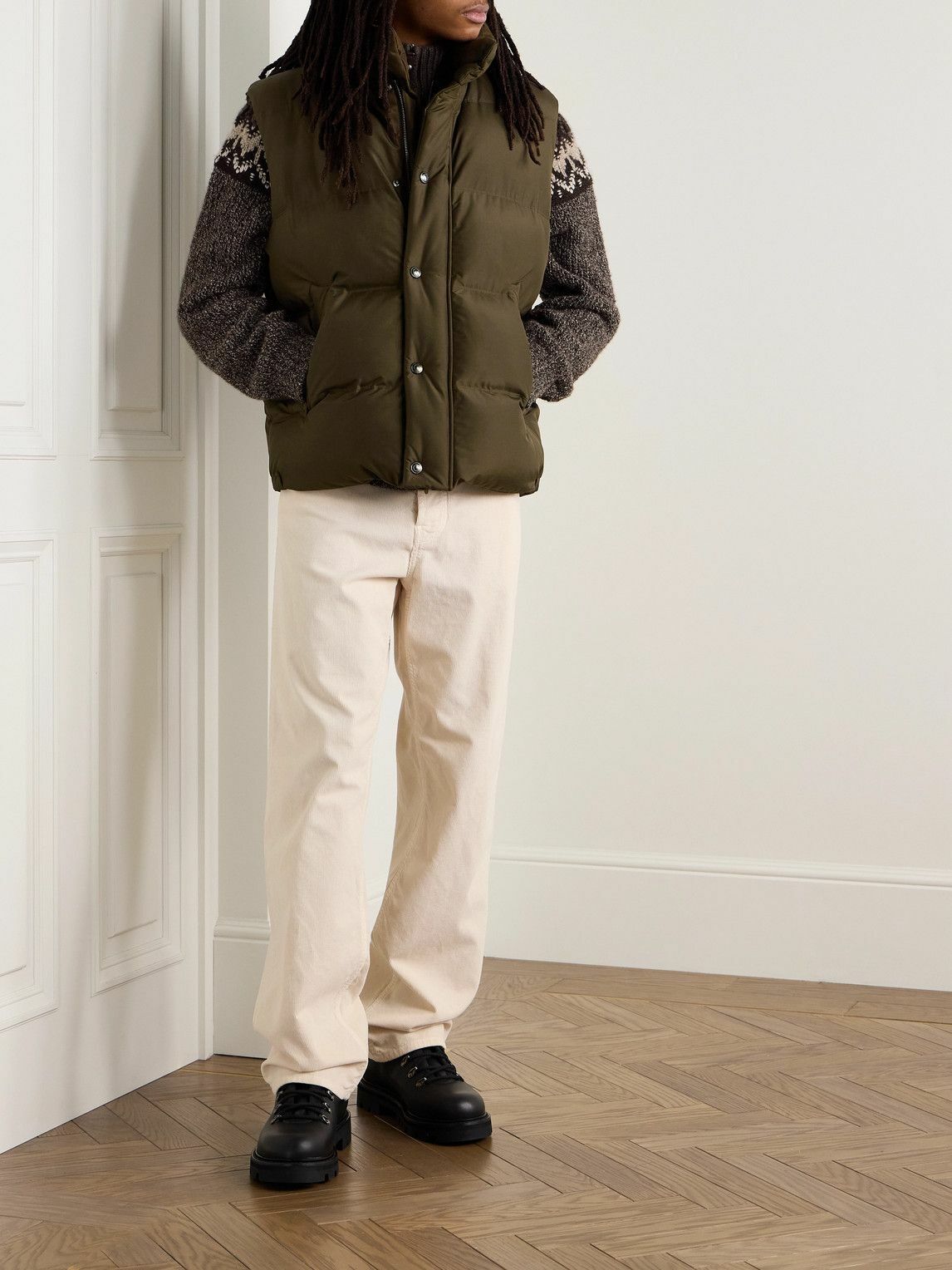 Loro Piana - Lucio Quilted Storm System® Silk Gilet - Green