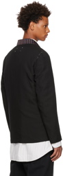 Maison Margiela Black Double-Breasted Blazer