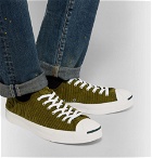 Converse - Jack Purcell OX Rubber-Trimmed Corduroy Sneakers - Army green
