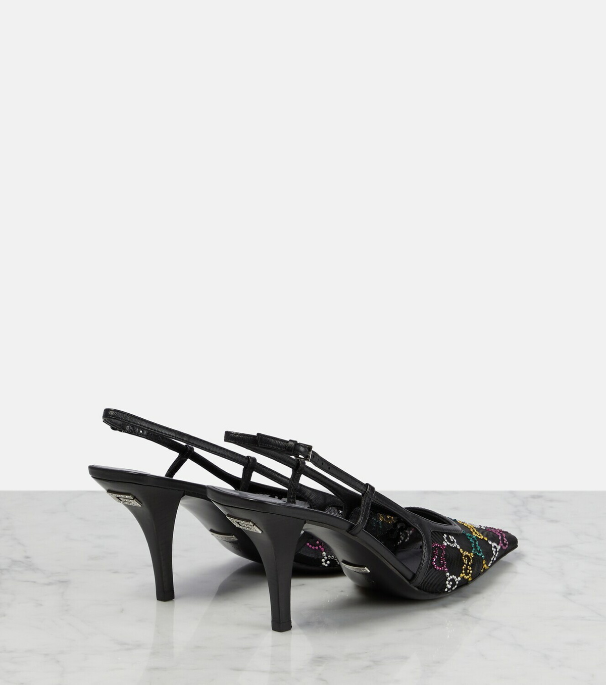 Gucci GG embellished slingback pumps Gucci