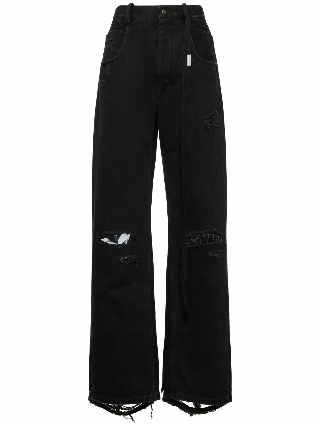Ann Demeulemeester Claire high-rise wide-leg jeans Ann