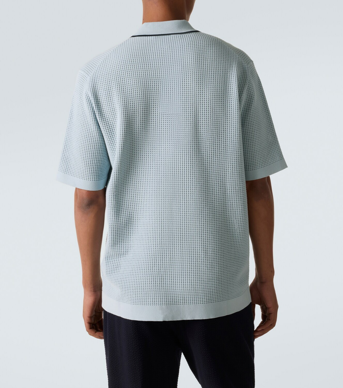 Orlebar Brown Roddy waffle-knit bowling shirt