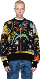 Palm Angels Black Starry Night Sweater