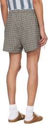 Martine Rose Khaki & Black French Knicker Shorts
