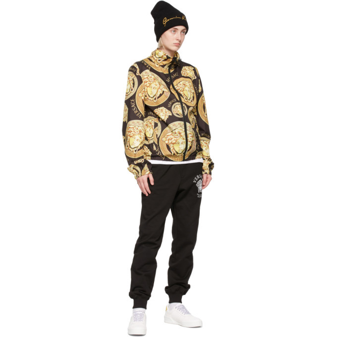 Versace Black Medusa Amplified Windbreaker Jacket Versace