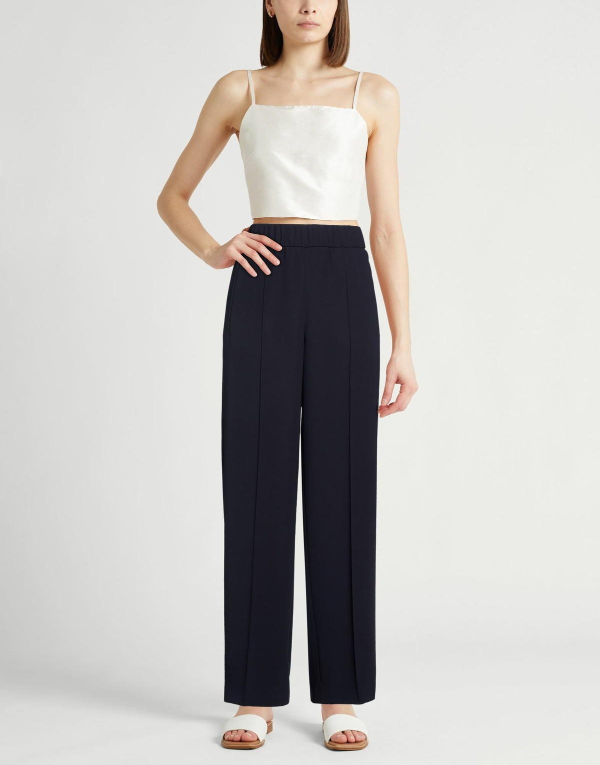 Peserico Easy Womens Pants in Midnight blue